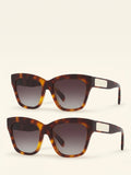 Celine women's cat's eye sunglasses brown gradient lens acetate - British product