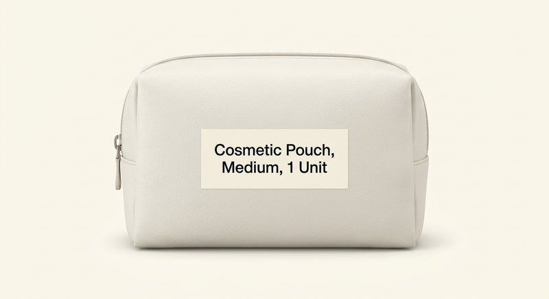 Mulberry small cosmetic pouch in grain leather - British product