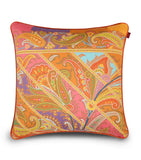 Etro Yaara cotton satin cushion 60cm x 60cm, imported from the UK