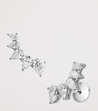 Chopard L'Heure du Diamant white gold diamond stud earrings, imported from the UK