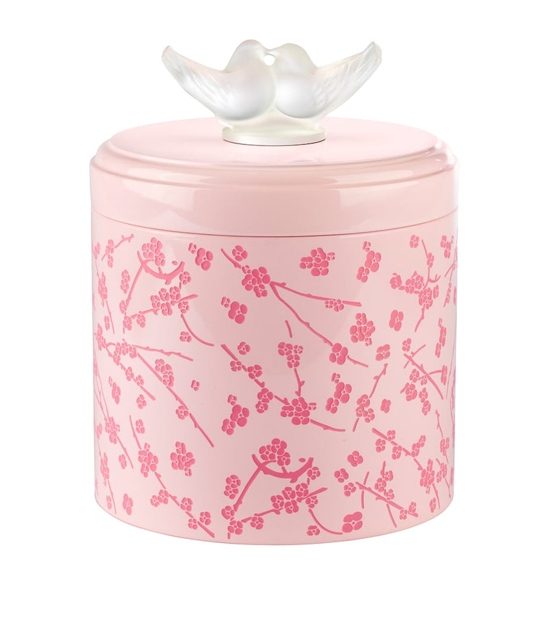 Lalique Large Rose Nebula Fleurs de Cerisier Box, UK version
