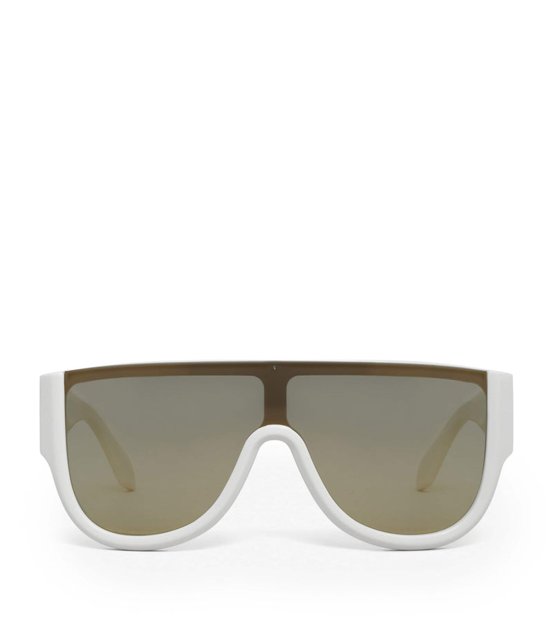 Alaïa square sunglasses with oversized frame - British product