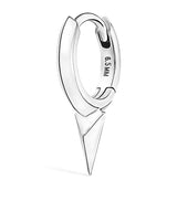 Harrods Maria Tash White Gold Faceted Single Short Spike Hoop Earring (6.5mm)- Buy online at McGrocer