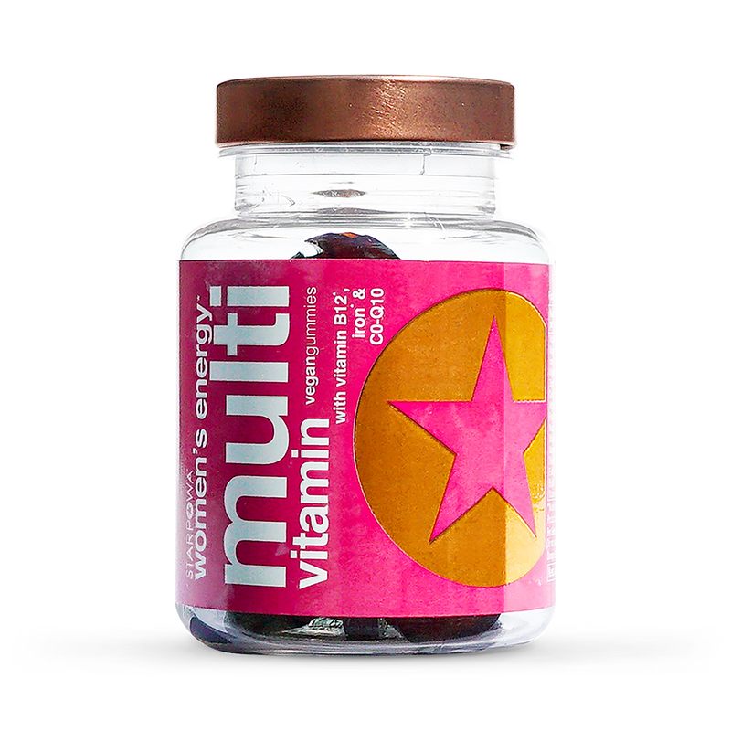 Starpowa Energy Multivitamin Gummies Raspberry Cranberry 30 count, imported from the UK