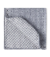 Harrods Brunello Cucinelli Silk Patterned Pocket Square- Buy online at McGrocer