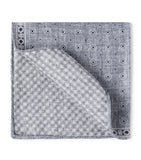 Brunello Cucinelli silk patterned pocket square 35cm, imported from the UK