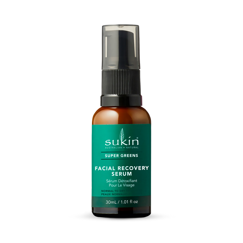 Sukin Super Greens Recovery Serum 30ml (British brand)