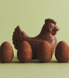 Harrods milk chocolate hen and sea-salted caramel truffle eggs 125g, UK version
