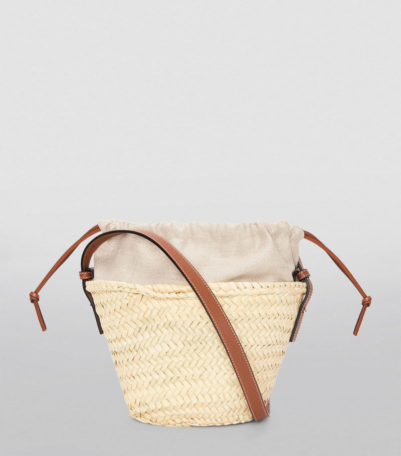 LOEWE Paula's Ibiza woven drawstring bucket bag, UK version