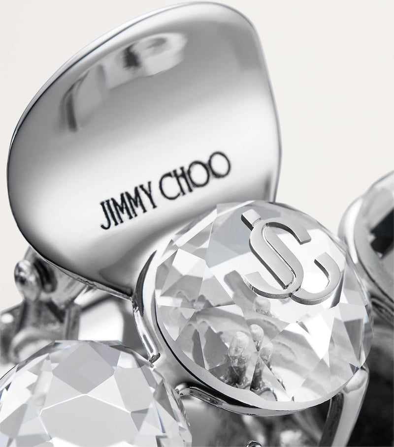 Jimmy Choo crystal-embellished claw hair clip - British product