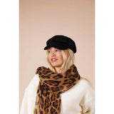 SVNX scarf brown leopard 180x28cm, UK version