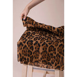 SVNX scarf brown leopard 180x28cm, UK version