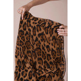 SVNX scarf brown leopard 180x28cm, UK version