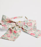 Bonpoint cotton bow headband with floral print (British brand)