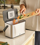 Joseph Joseph stainless steel premium food waste caddy 4L - British product