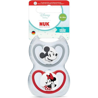 Superdrug Nuk Perfect Match Air Disney Mickey Mouse Soothers 2 Pack 18-36m- Buy online at McGrocer