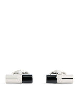 Harrods Babette Wasserman Rhodium-Plated Stone Bar Cufflinks- Buy online at McGrocer