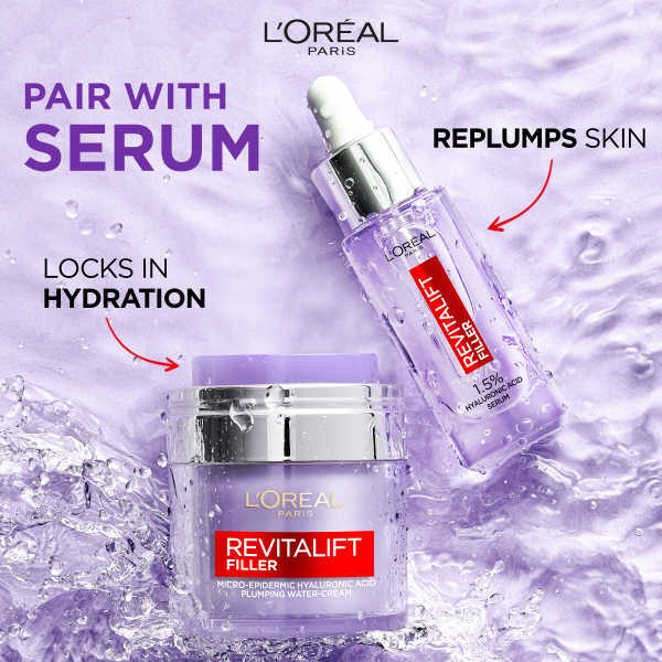 L'Oréal Paris Revitalift Water Cream Hyaluronic Acid 50ml, UK version