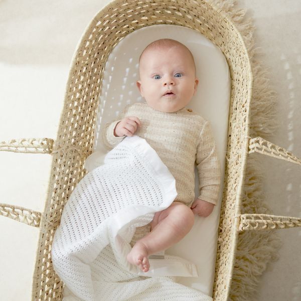 Tiny Bed Moses Fitted Sheet 74 x 28cm, imported from the UK