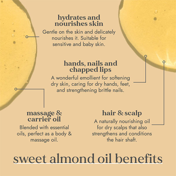 Fushi Organic Sweet Almond Oil 100ml - British product