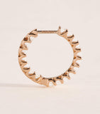 Harrods diamond hoop earrings 18k rose gold 1.25ctw (British brand)