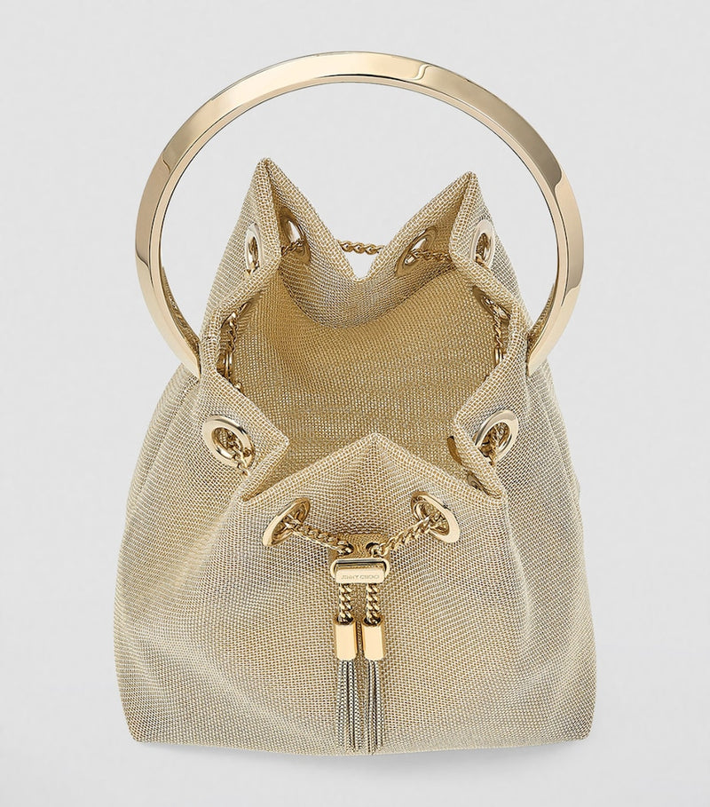 Jimmy Choo Bon Bon mesh top-handle bag (British brand)