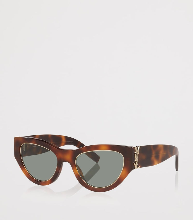 Saint Laurent cat eye sunglasses Havana tortoiseshell acetate (British brand)
