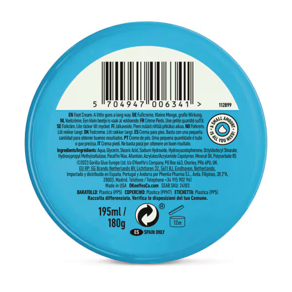 O'Keeffe's Healthy Feet Foot Cream 180g, imported from the UK
