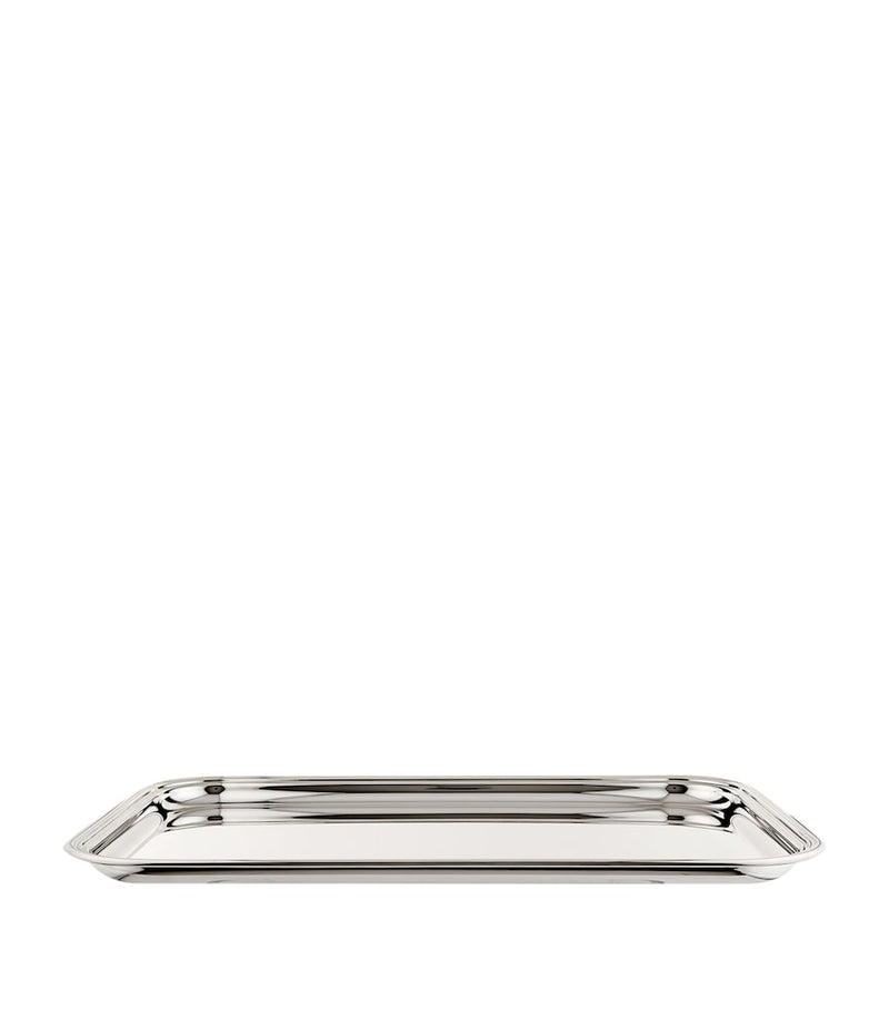 Greggio Georgian silver plated rectangular tray 50x33cm (British brand)