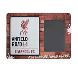 Superdrug Liverpool FC Anfield Road L4 Metal Embossed Photo Frame 25cm x 18cm- Buy online at McGrocer