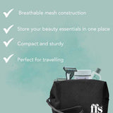 FFS Beauty Breathable Mesh Cosmetic Bag - British product