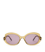 Harrods LOEWE Acetate Mini Oval Slim Sunglasses- Buy online at McGrocer