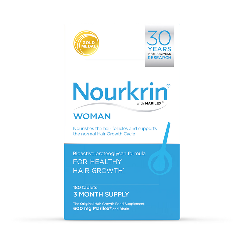 Nourkrin hair support supplement woman 180 tablets, imported from the UK