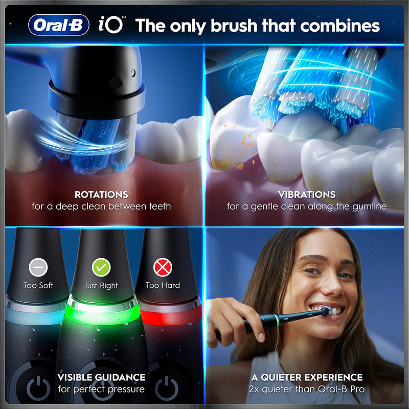 Oral-B iO 10 black electric toothbrush - British product