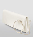 Jimmy Choo Xandra clutch lambskin leather (British brand)
