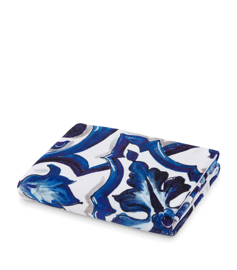 Dolce&Gabbana Casa Blu Mediterraneo bath towel 100cm x 150cm - British product