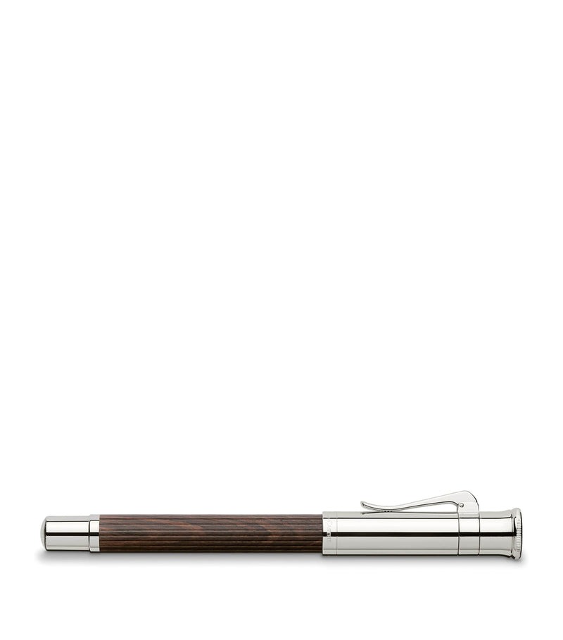 Graf von Faber-Castell fountain pen wood and platinum-plated, UK version