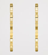 Harrods Chopard Yellow Gold Ice Cube Hoop Earrings- Buy online at McGrocer