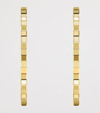Chopard Ice Cube hoop earrings yellow gold - British product