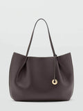 Mango brown structured tote bag (British brand)
