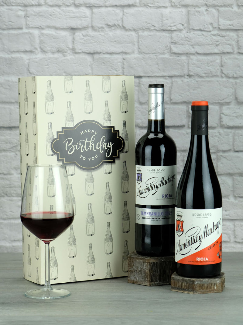 Le Bon Vin Rioja wine gift box 2x 750ml, UK version