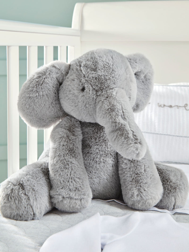 Mamas & Papas grey elephant soft toy, UK version