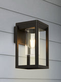 Searchlight Oklahoma outdoor bracket light black aluminium, UK version