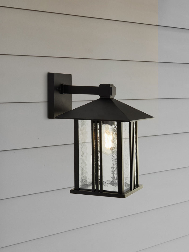 Searchlight Black Venice outdoor wall light, imported from the UK