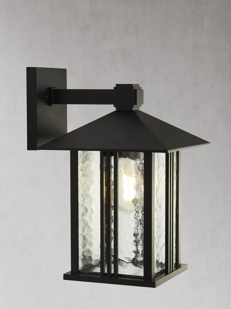 Searchlight Black Venice outdoor wall light, imported from the UK
