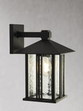 Searchlight Black Venice outdoor wall light, imported from the UK