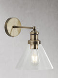 Searchlight Entwine antique brass wall light, UK version