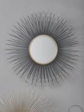 Pacific Black Starburst Round wall mirror 80.5cm, imported from the UK