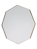 Gallery Home gold drew octagon mirror 80cm, UK version