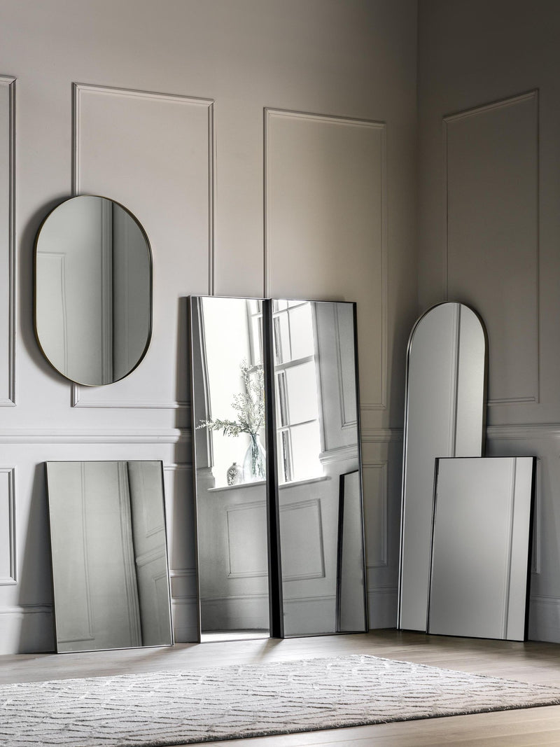Gallery Home black Macey rectangle mirror, UK version